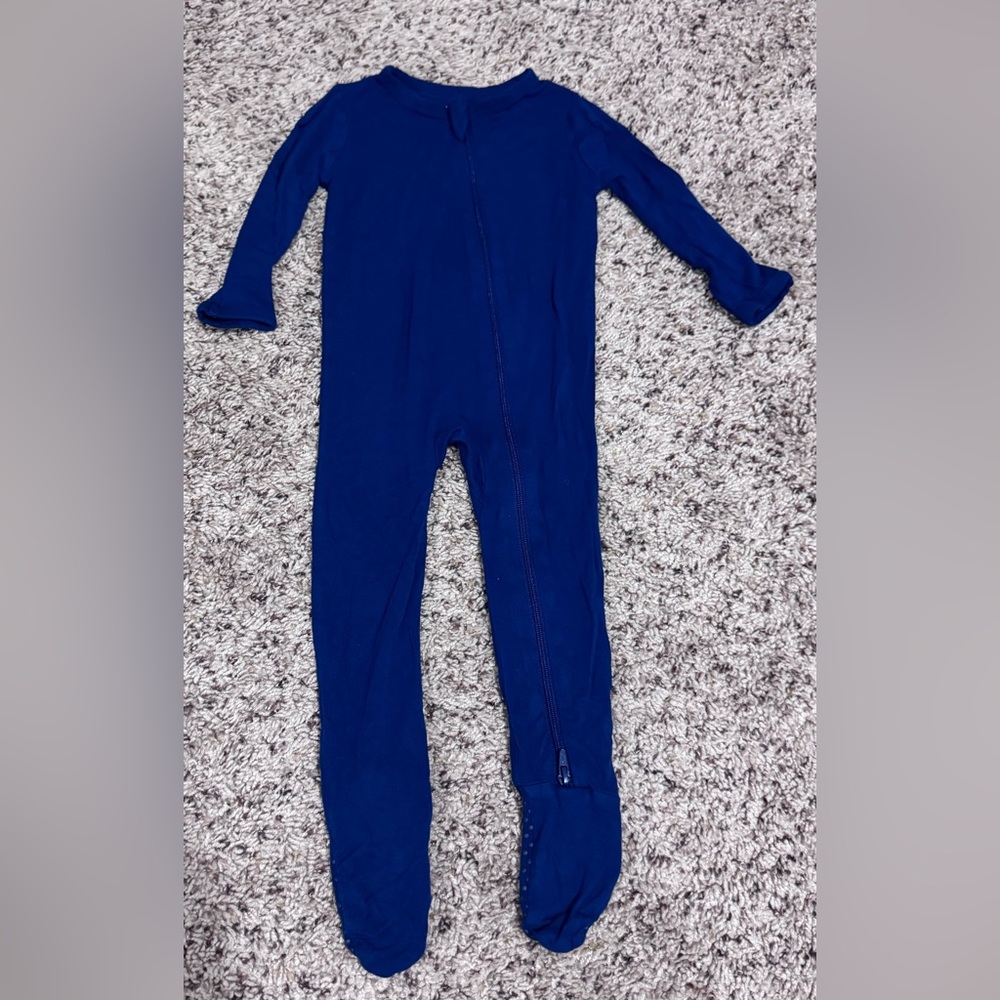 Kyte Baby Bamboo Tahoe Blue Footie PJs